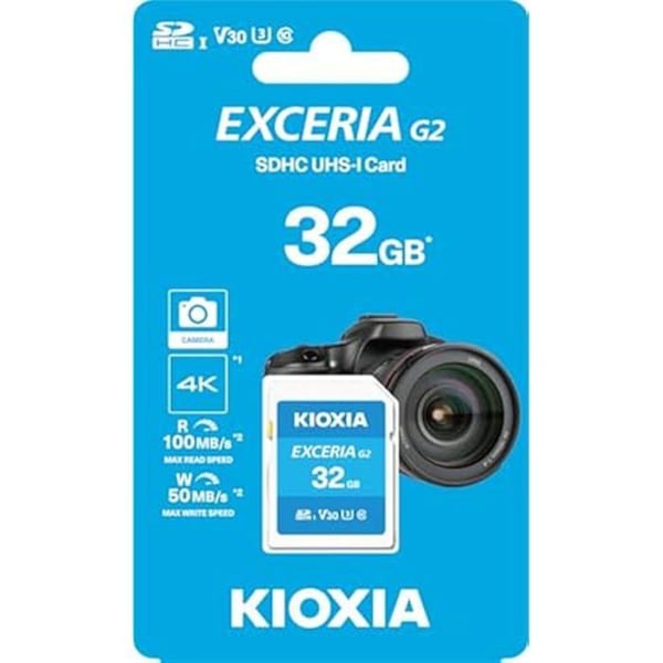SD-kort - KIOXIA - Exceria G2 - 32 Go - Ny - Snabb leverans
