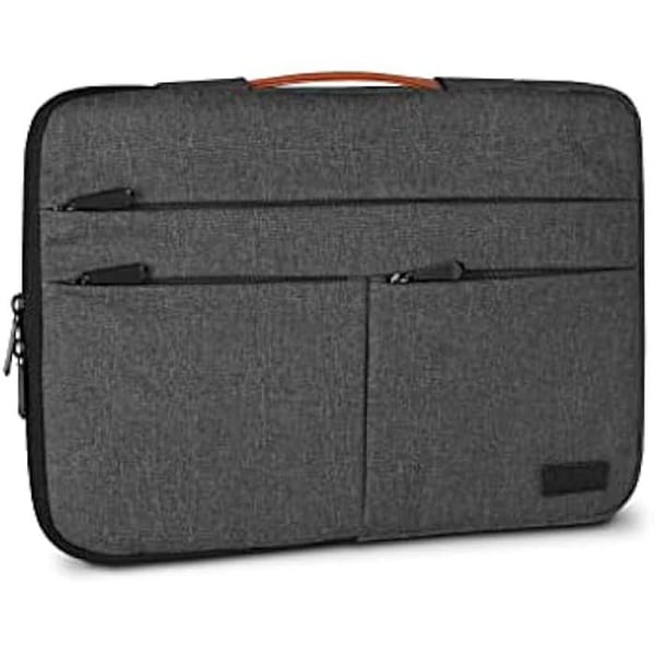 Laptopfodral - SUBBLIM - Air Padding 360 Sleeve - 15,6 tum - Mörkgrå - Oxford-polyester