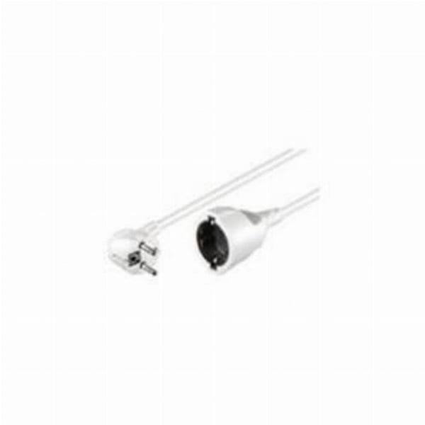 Microconnect - PE140300W - Spannungsversorgungs-Verlängerungskabel - 3 m - links-gewinkelter Stecker