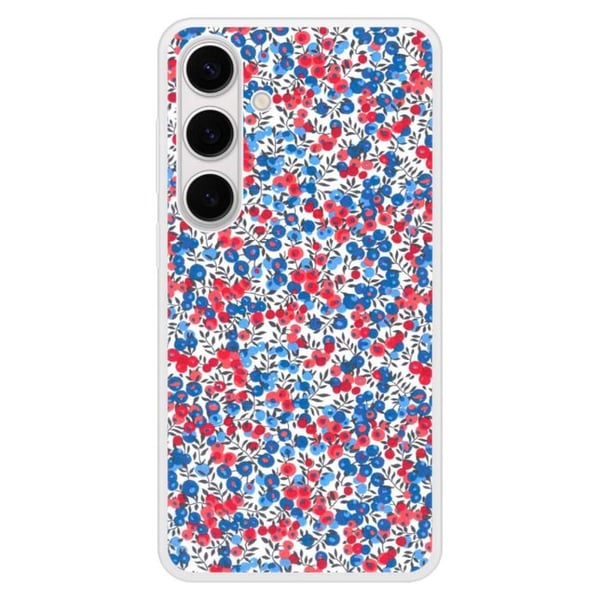 Siliconeförstärkt framsidan kompatibel med Samsung Galaxy S24 Plus Liberty Wiltshire Blå