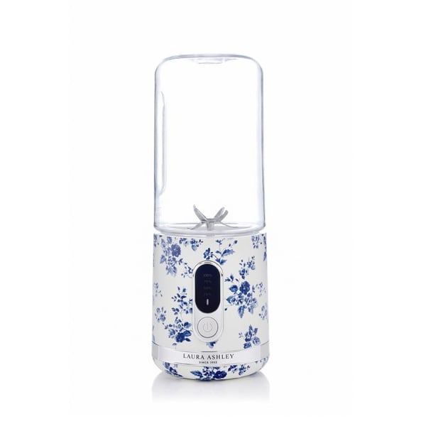 Laura Ashley Bärbar Mixer 100W för Smoothies - Kina Ros - Kapacitet 450ml, USB-laddning, Motor 25 000 varv/min