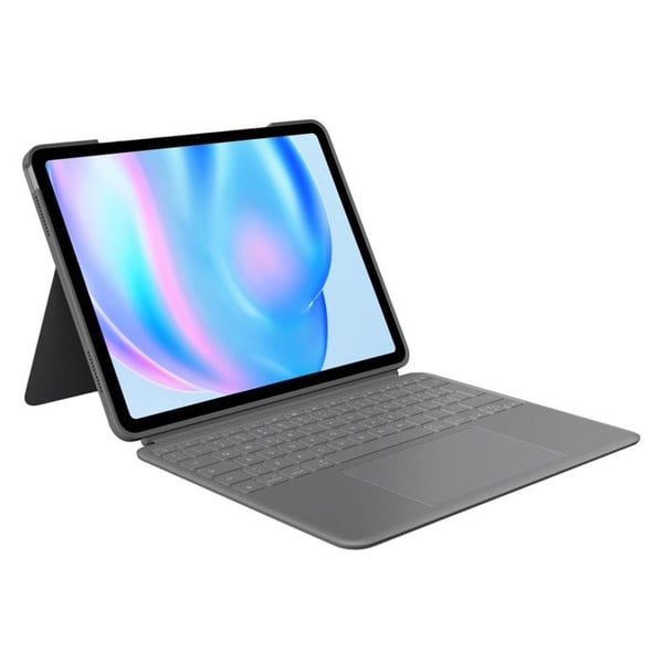 Logitech Combo Touch -kuori näppäimistöllä iPad Air 13" Taustavalaistu Harmaa