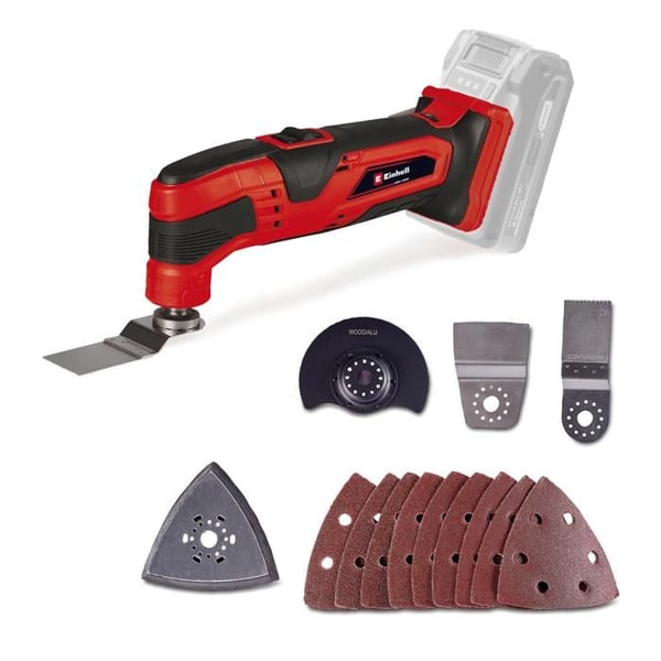 Einhell Trådløst multiværktøj TC-MG 18 Li - Solo PXC (18V, 11000-20000 min.-1) Leveres uden batteri eller oplader