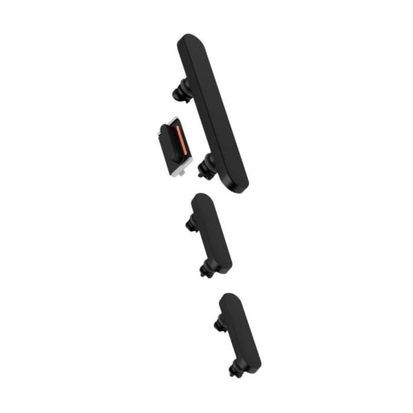 Strömbrytare, Volym och Tyst - AVIZAR - iPhone 13/13 Mini - Svart - Hög kvalitet - Ersättning