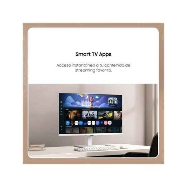 Samsung Smart Monitor M50F M5 27" FullHD 60Hz IPS Smart HDR10 Högtalare WiFi Bluetooth Vit