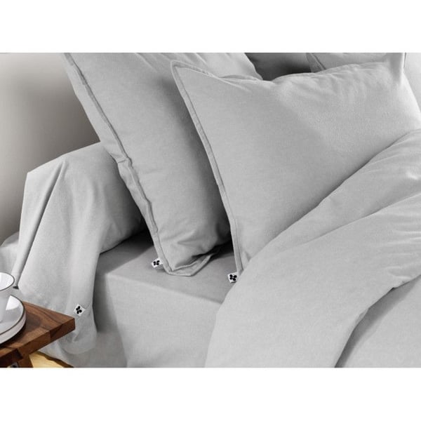 Kuddfodral 85 x 185 cm "Candice" Flanell av Bomull med Fjärilseffekt - Candice Dimma - - Candice Dimma - 63 x 63 cm volang pl