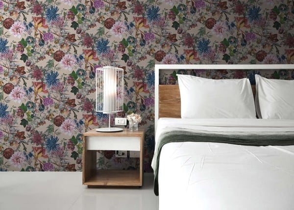 Papertapet Dschungel Camilla M1-No.776 Beige Rosaflorala Florala