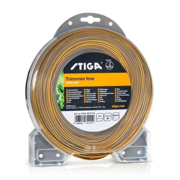 STIGA Tigre Rond - Ø 3,0 mm x 56 m - Korkealaatuinen joustava leikkuulanka