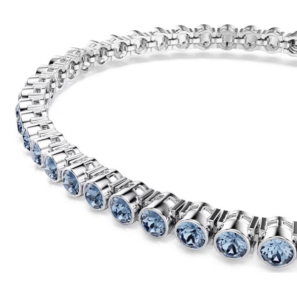 Armbånd - SWAROVSKI - Imber Emily - Blå krystaller - Rhodineret metal - 18.5 cm