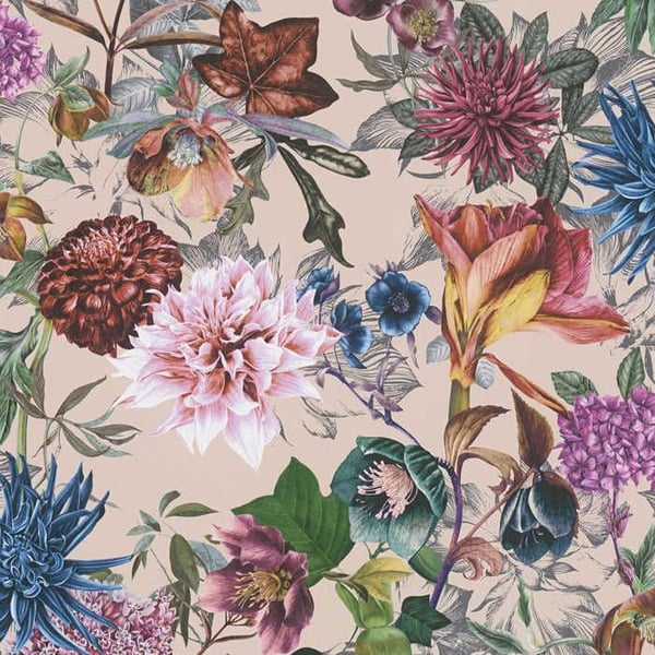 Papertapet Dschungel Camilla M1-No.776 Beige Rosaflorala Florala
