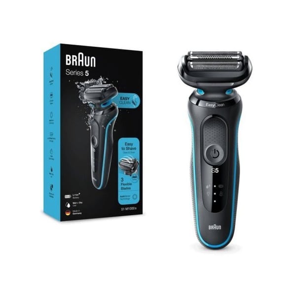 Braun 51-M1000s 51-M1000s Rakhyvel svart/blå