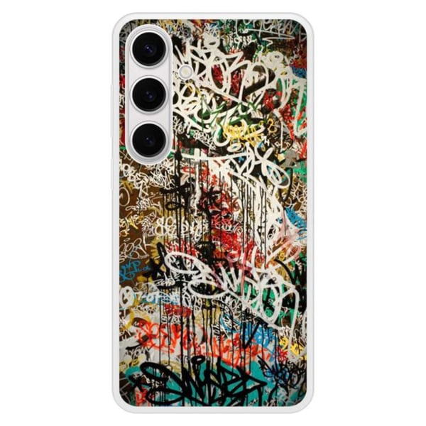 Coque i förstärkt silikon med graffiti-mönster kompatibel med Samsung Galaxy S24 Plus 1