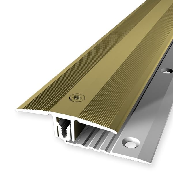PROVISTON Övergångsprofil Parkettkompensation l 44 mm H 7 - 18 mm L 1000 mm Aluminiumprofil Guld