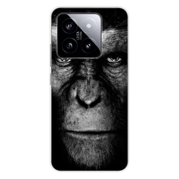 Siliconfodral - Kompatibel med Xiaomi 14 Pro - design med apa