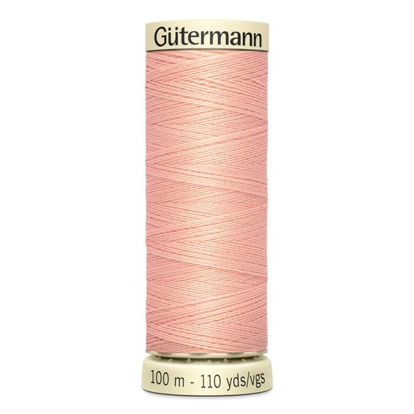Set om 5 spolar 100m Tråd 100% polyester Gutermann Ref 788988 - Att 165 - rosa