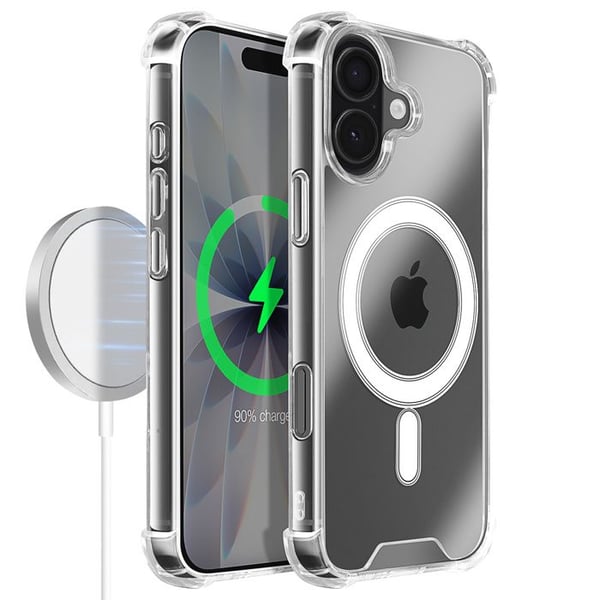 Coque Magsafe - TACTICAL - iPhone 17 - Militärt skydd - Transparent - Snygg design