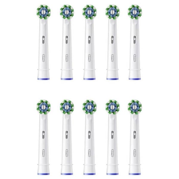 Oral-B Cross Action Elektriska tandborsthuvuden 10 st Vit