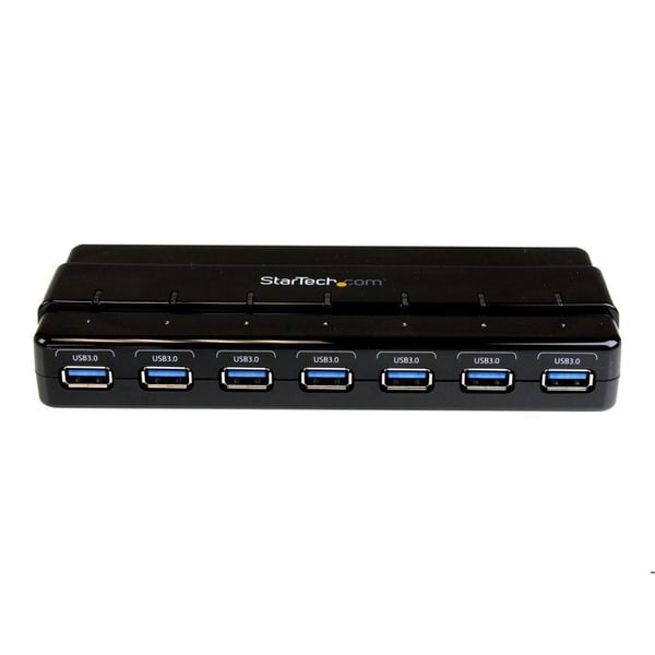 HUB - STARTECH.COM - ST7300USB3B - USB 3.0-hubb / nav med strömförsörjning - 7 portar