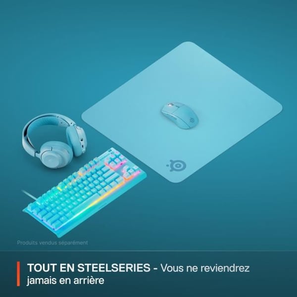 Gaming musmatta - STEELSERIES - QcK L - Cyan
