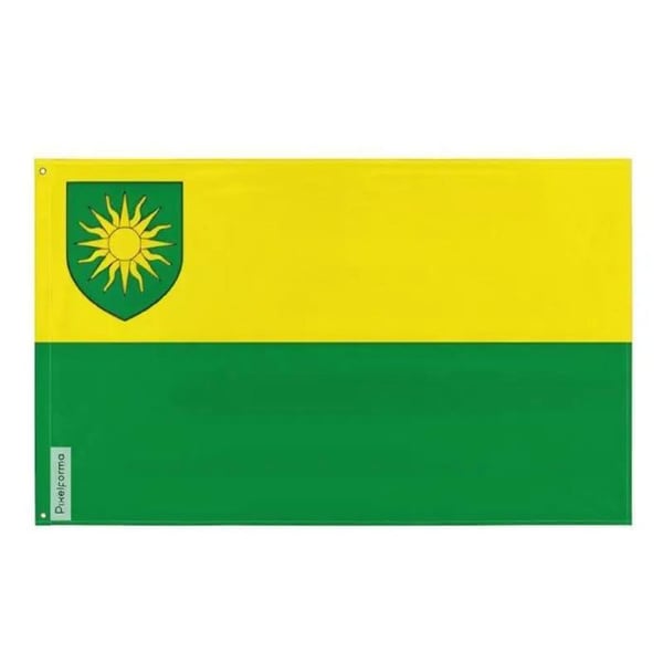 Merritt Flagga – 64 x 96 cm – Hållbar Polyester – 2 Metall Öljett – Inomhus / Utomhus – Pixelforma