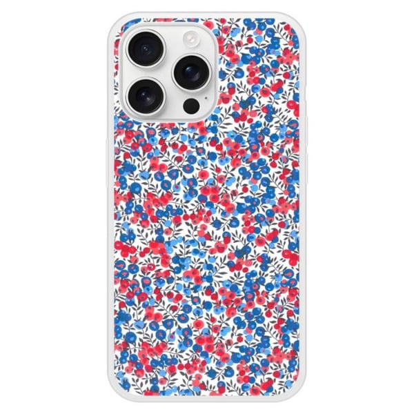 Silikonskal med förstärkt tryck som är kompatibel med Apple iPhone 16 Pro Max Liberty Wiltshire Blå