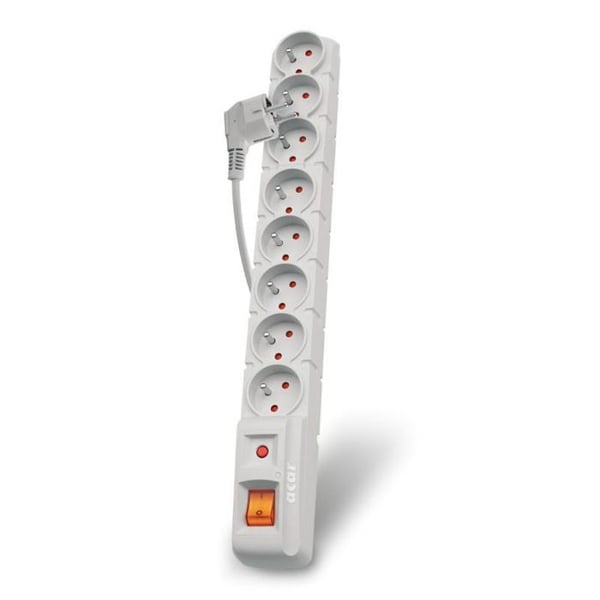 Oplader - HSKDATA - W0151 Acar S8 - 8 stikafler AC - 230 V - 3 m kabel Oplader - HSKDATA - W0151 Acar S8 - 8 stikafler AC - 230 V - 3 m kabel