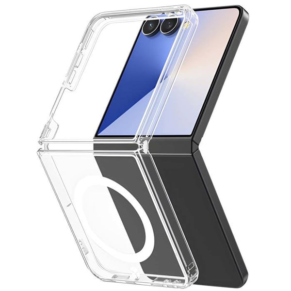 MagSafe-fodral - FORCE CASE - Galaxy Z Flip 7 - Slim - Transparent - Motstånd 2m