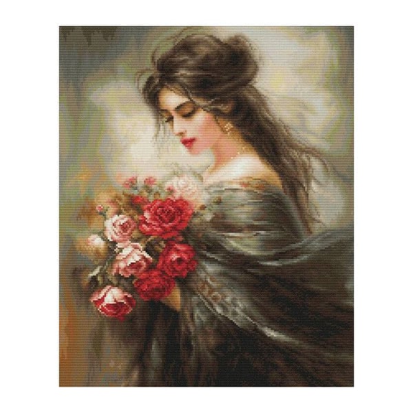 "Broderikit halvstygn Luca-S 'Säker skönhet' – Zweigart 25ct, 18×22 cm, 70 färger"