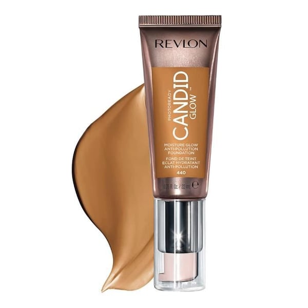 Foundation - REVLON - Photoready Candid Moisture Glow Foundation - 440 Karamell - Antiförorening - Utan oljor