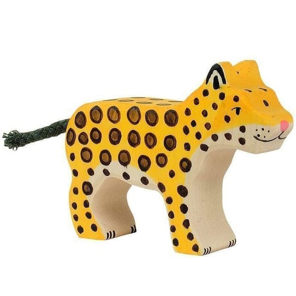 Liten träleopard Holztiger