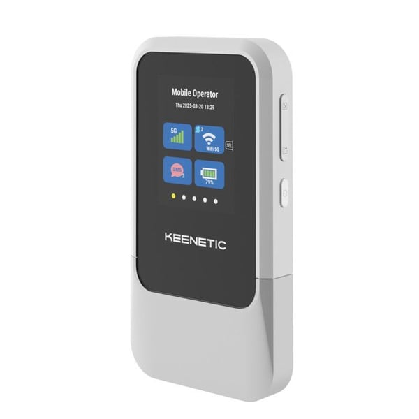 Keenetic KN-5210-01-EU Router Trådløs Bærbar Dual-band med Batteri 4000 mAh
