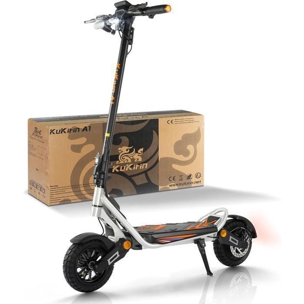 KuKirin A1 - Sammenklappelig elektrisk scooter - Dæk 10" - Motor 800W - Batteri 48V 13Ah - Rækkevidde 45KM - Max 45KM/H - IPX4