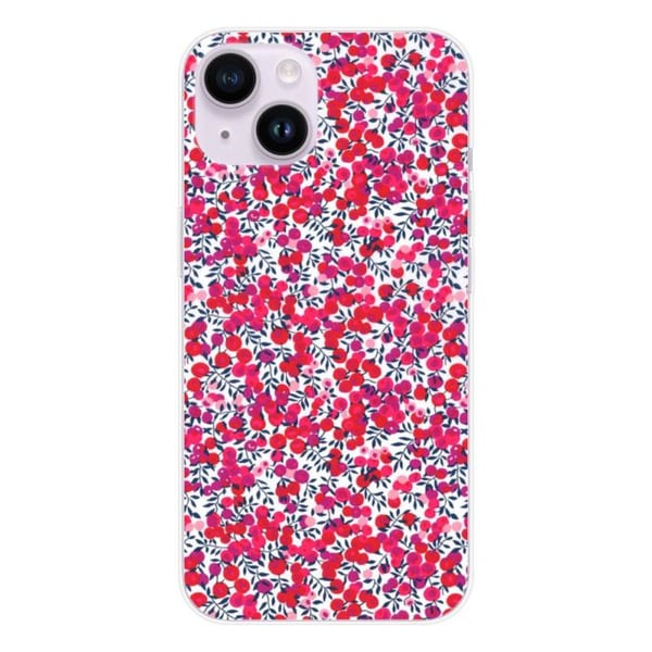 Silikonskal - Kompatibel med Apple iPhone 14 - design liberty wiltshire röd