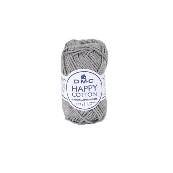DMC - Natura Happy Cotton 3mm 20g Amigurumi och Virkning Col. 759 grå