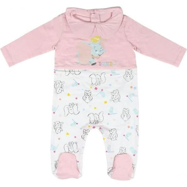 Pyjamas baby - CERDA - Dumbo - Jersey bomull - Rosa - Flicka