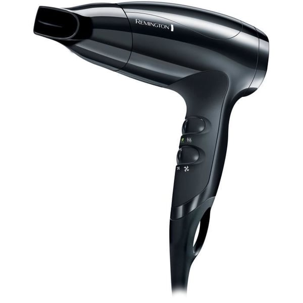 Kompakt hårtork - REMINGTON - D5000 - 2000 W - 2 hastigheter - Svart