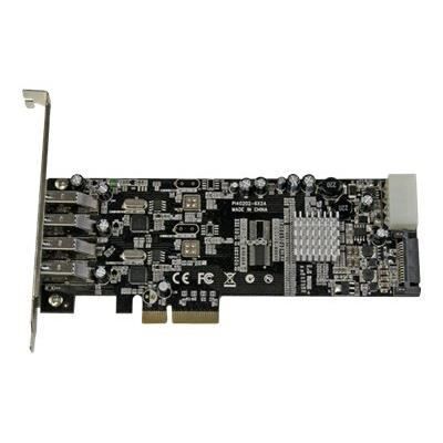 4-portars USB 3.0 PCI Express-kontrollkort - STARTECH - PEXUSB3S42V - UASP och SATA/LP4 strömförsörjning
