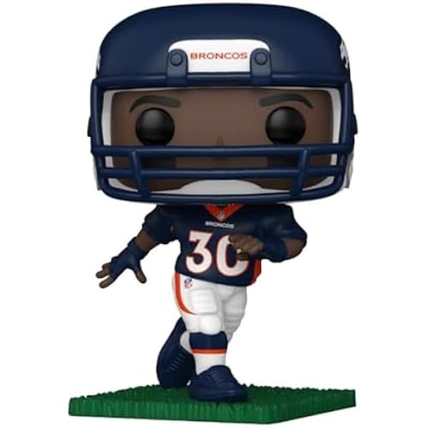Figurine i Vinyl - FUNKO - Terrell Davis - NFL Legender - 9,5 cm - Perfekt Present för Fans