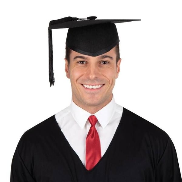 Hatt av filt student - PTIT CLOWN - Svart - Diameter 59 cm - Vuxen - Utomhus
