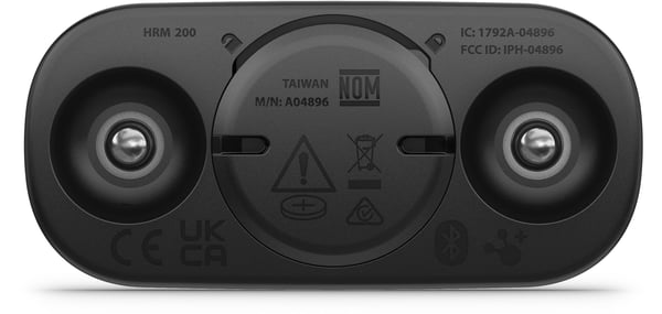 Hjärtfrekvensmätarbälte - GARMIN - HRM 200 - XS-S - Autonomi upp till 1 år - Räckvidd 3 m - Bluetooth