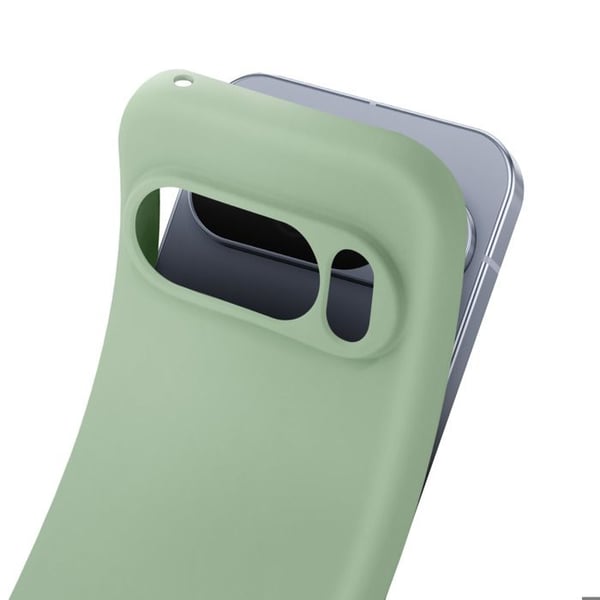 Silikonskal för Google Pixel 10 Pro i mjukt-touch grön