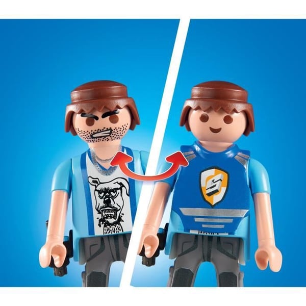 PLAYMOBIL 71597 Panservogn med pengetransportører, Action Heroes, Politimænd, 84 stykker, fra 4 år og opefter
