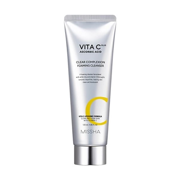 Rengörande mousse - MISSHA - Vita C Plus - 120 ml - Ljusnande - Fuktgivande - Utjämnande