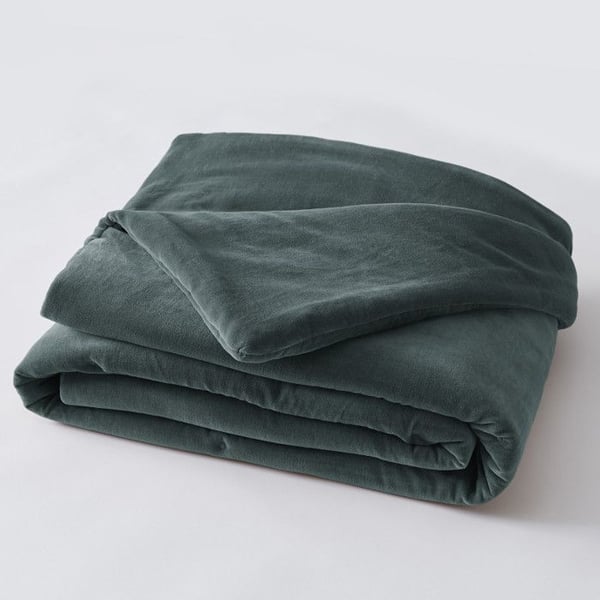 Sängslut 90 x 200 cm "César" Cotton Velvet - César Ardoise