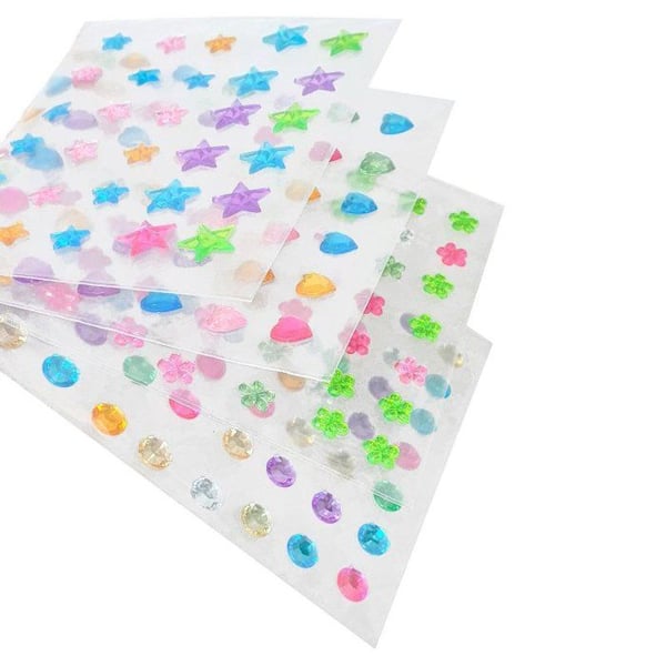 Pärlstickers pastel - MEGACREA DIY - 198 stycken - 0,8 till 1 cm