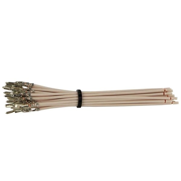 Borne Molex Mini Fit(m) honkontakt kabel 10 cm vit