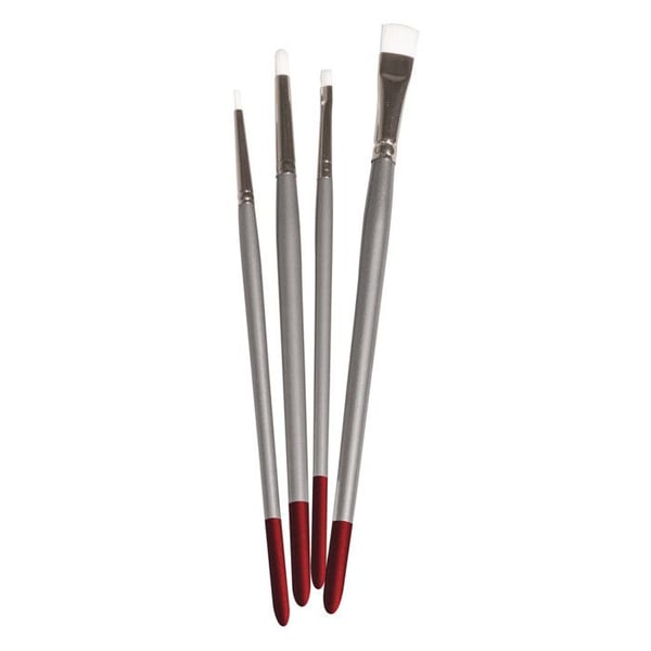 Set med penslar för målning på tyg FSC 100%, assorterade, 4 st Set med penslar för målning på tyg FSC 100%, assorterade, 4 st