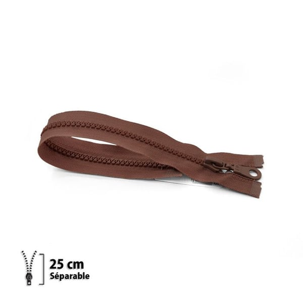 Dragkedja Z54 - formsprutad 6mm delbar - 25 cm - 7154985025