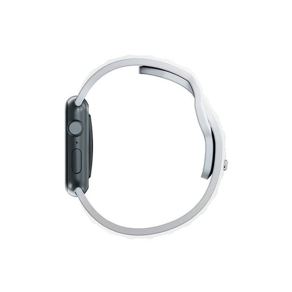 Siliconarmband för Apple Watch 42 mm 3MK Vit