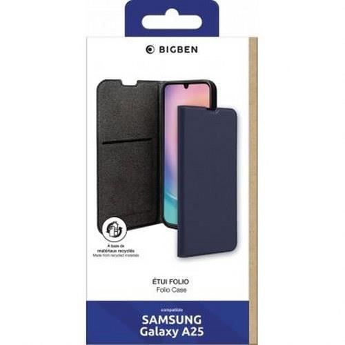 Fodral till Samsung Galaxy A25 - BIGBEN CONNECTED - Folioplånbok med korthållare och videostöd - Svart